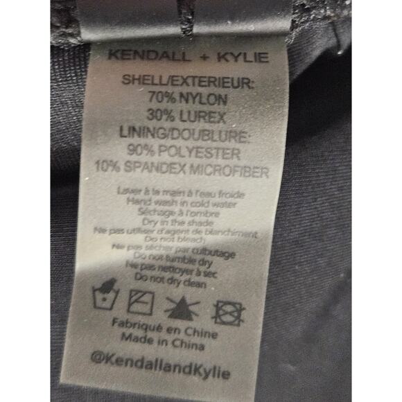 Kendall + Kylie 283915 Women's Band One-Piece Swimsuit, Size Large Classic - Picture 7 of 7